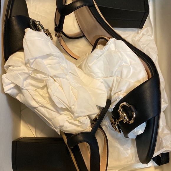 GUCCI Horsebit Mid-heel  Sandals - Picture 1 of 4